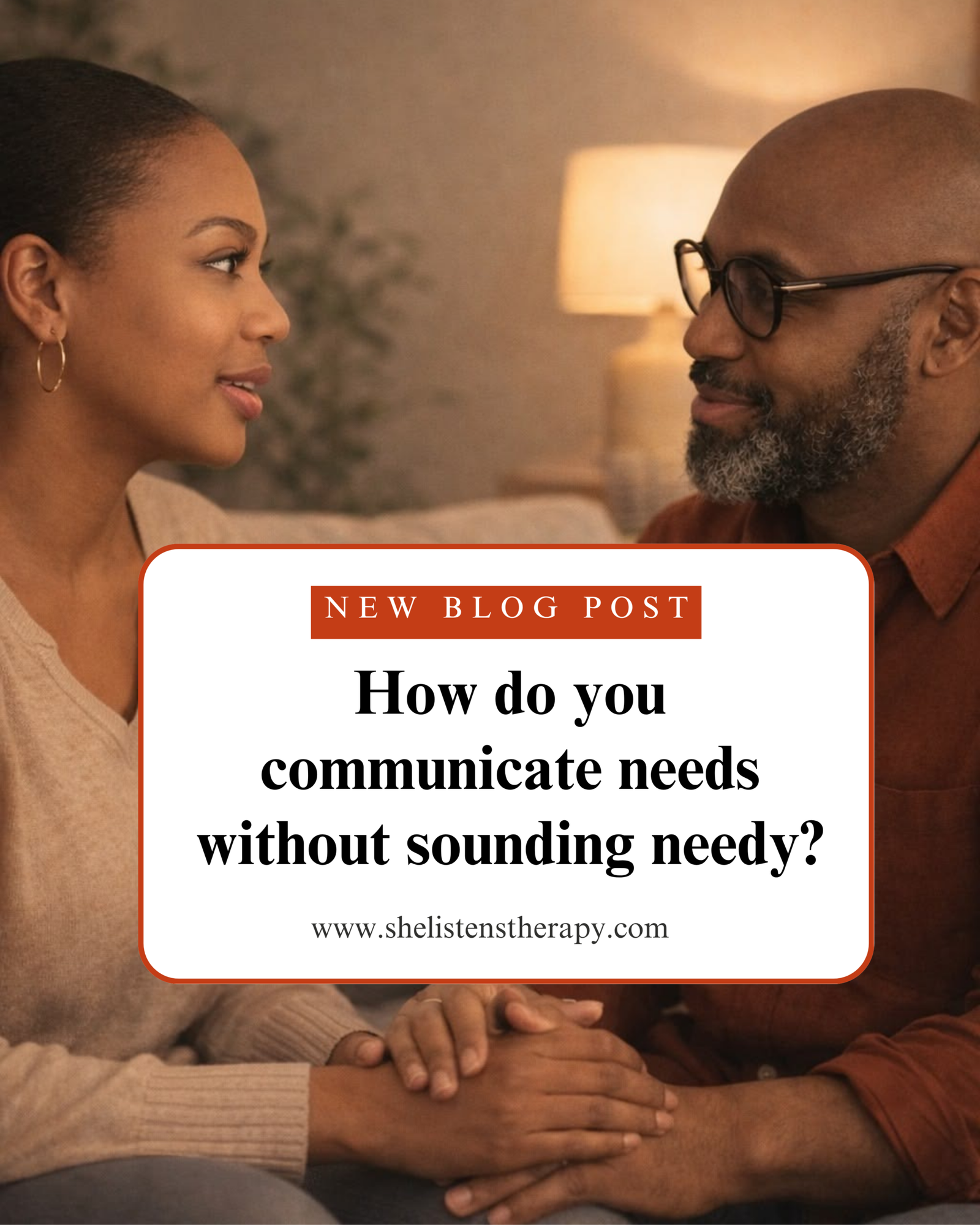 A couple having a calm honest conversation about their needs in a relationship
